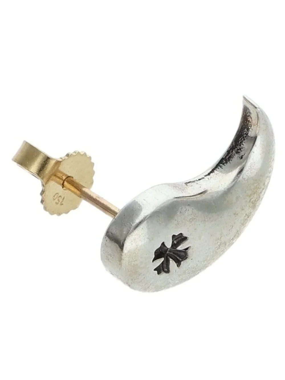 Chrome Hearts Yin Yang Silver Earrings